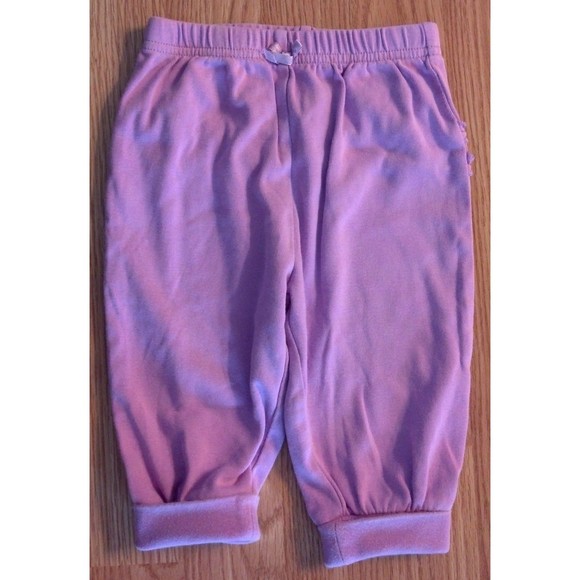 Girl's Size 6-9 M Month 2 Pc Brown Floral L/S Carter's Top & Purple OkieD Pants - Picture 5 of 6